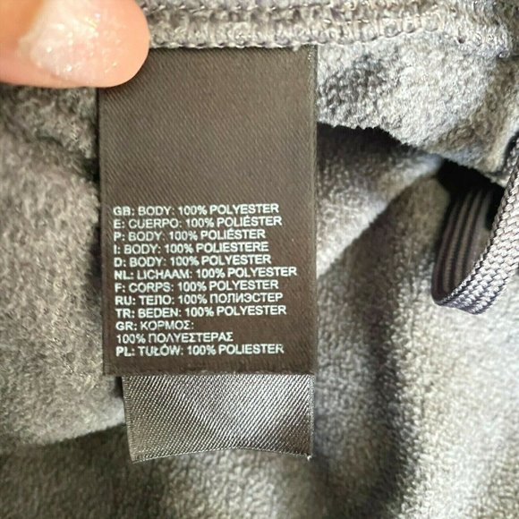 The North Face Fleece Sweat Pants Women's Size XS Gray Back Zip Straight Leg - Picture 7 of 10